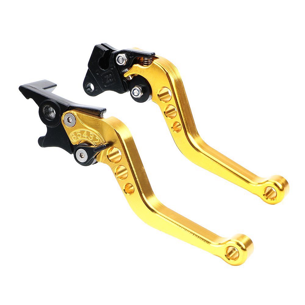 1 Pair Alloy Motorcycle Brake Handle CNC Motorcycle Clutch Drum Brake Lever Handle Moto Accessories Fit for Motorbike