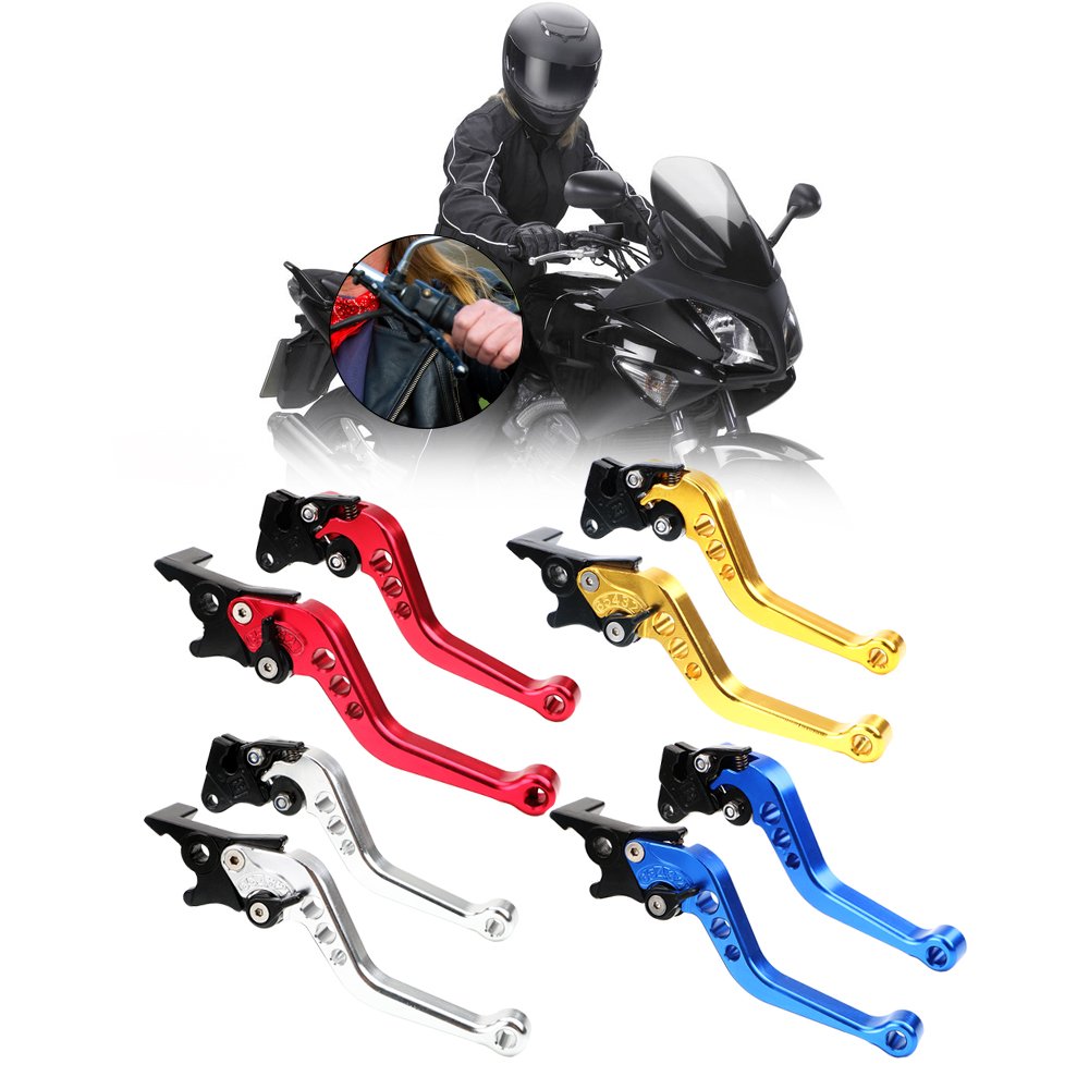 1 Pair Alloy Motorcycle Brake Handle CNC Motorcycle Clutch Drum Brake Lever Handle Moto Accessories Fit for Motorbike
