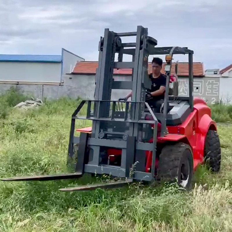 Free Shipping EPA4 Cross-Country Forklift 3 t 3.5 Tons Diesel Forklift 5 Tons Multi-Function Pallet Truck Hydraulic Forklift