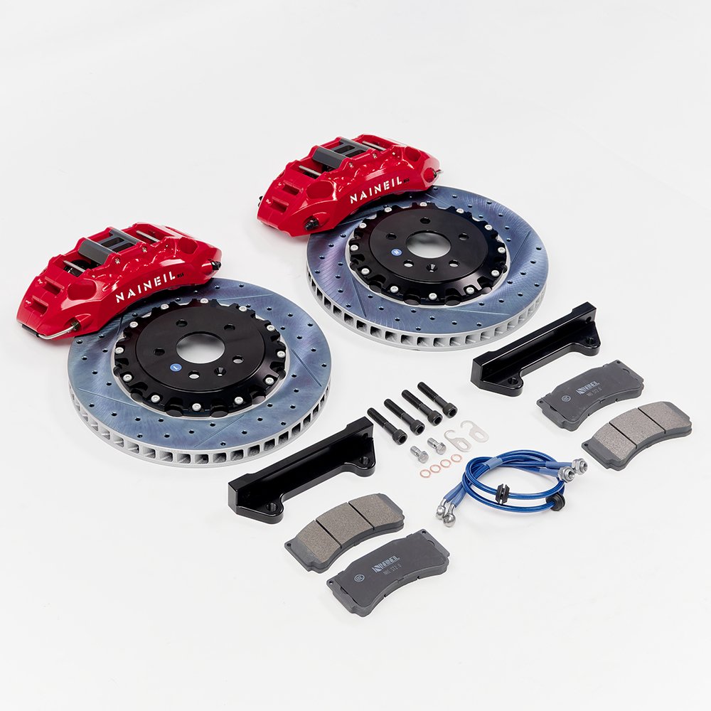 NAINEIL High Performance Brake System 6 Piston Brake Caliper Upgrade Big Brake Kit for BMW E46 E90 M3 E92 335i F30 F80