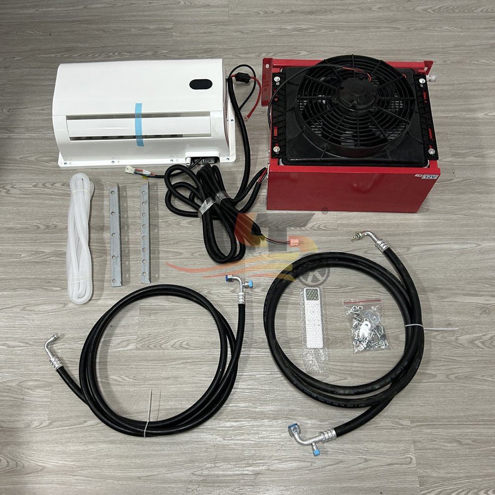 Aire Acondicionado 12V 24V AC Unit Mini Split Air Conditioner and Heater Reefer Truck Refrigeration Unit Vans Customer's LOGO
