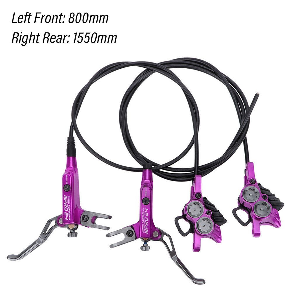 High Quality IIIPRO E4 4 Piston CNC MTB Bike Hydraulic Disc Brake Mountain Bicycle Cooling Braking Pad Set Cycling Parts