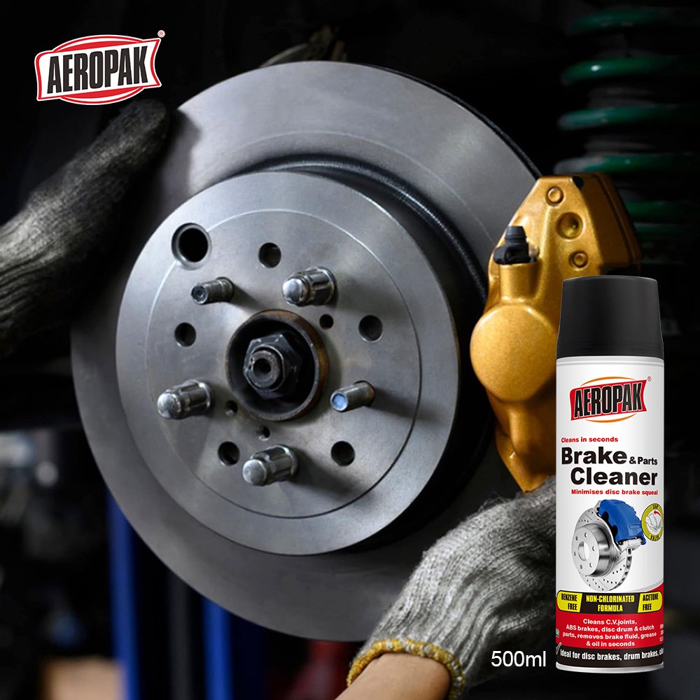 AEROPAK 500ML Car Detailing Aerosol Spray Products Efficient Cleaning Automatic Brake Parts Cleaner Spray