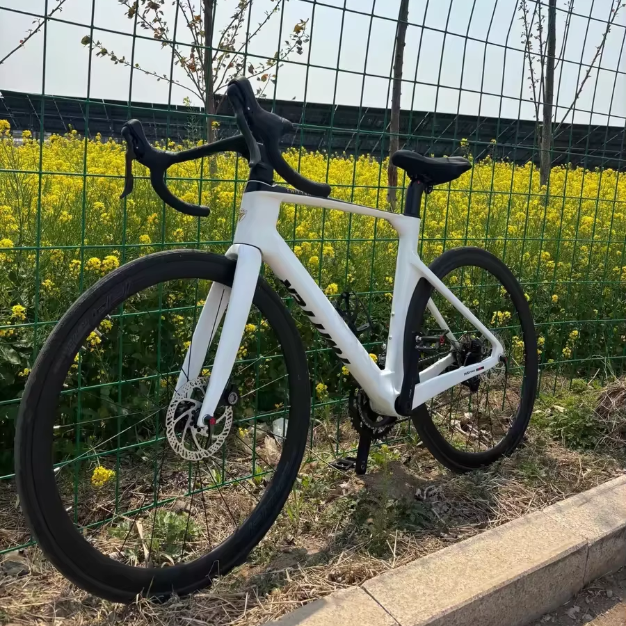 Ultra Light 54CM Flat Mount Disc Brake Road Bike 24 Speed Carbon Fibre Pro with Ordinary Pedal