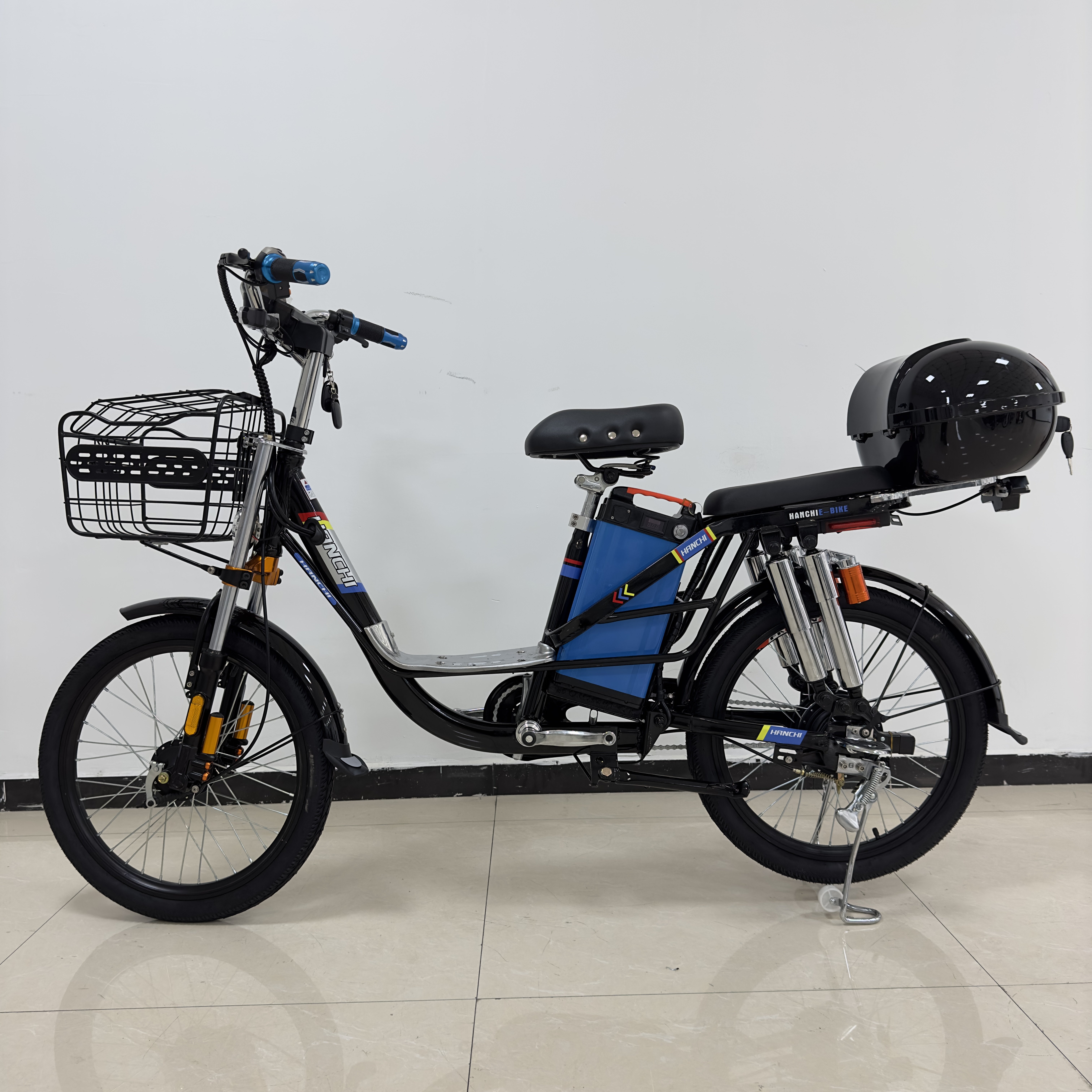 Professional Manufacture 350w 48v 12Ah Drum Brake 20 Inch Tire Offroad Mountain City Electric Bicycle for Adult