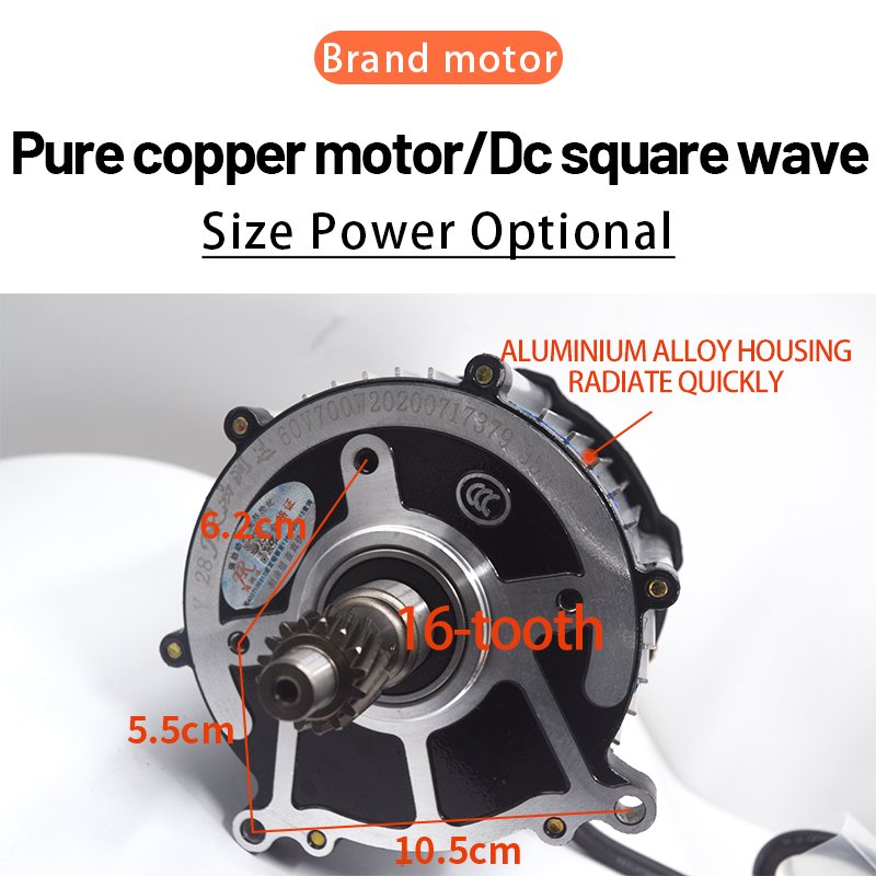 Electric Tricycle Rear Differential Rear Axle Assembly Large Torque Full Suspension High Power DC Heavy-duty Rear Axle PMSM