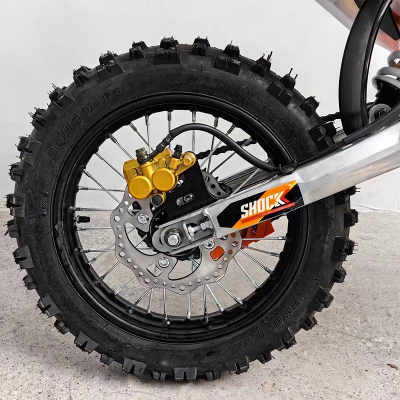 Lightweight All-Terrain 125cc/140cc Gasoline Motorcycle for Adults & Children Off-Road Riding 4 Stroke Engine Chain Drive