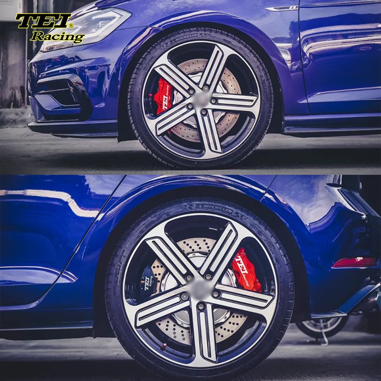 Big Brake Kit Front 6 Piston and Rear 4 Piston E-brake Caliper BBK Auto Brake System for VW GOLF R MK7 2018 YEAR 19 Inch Rim