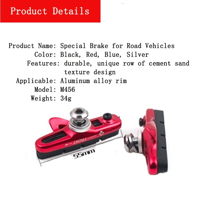 Bicycle Road Bike Brake Shoes Rubber Pads Blocks Road Bike Brake Pads