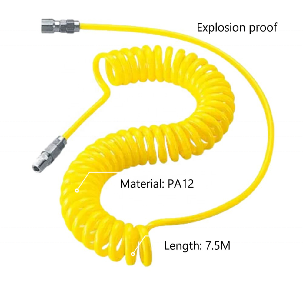 Universal Auto Trailer Truck Pneumatic Air Brake PA12 Tube 22 Turns 28 Turns Spiral Coil Nylon Hose