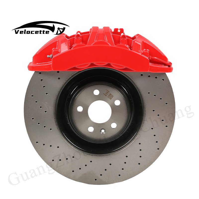 Original Caliper 4 Pot Big Brake Set 393mm Disc Caliper Brake Kit 18 Inch Rim for Zeekr 001 009 X AUDI A8 Q8 BMW E39 Lynk & Co