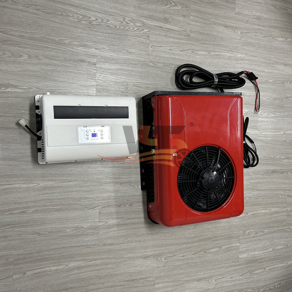 12 Volt 24 Volt Split Truck Parking Air Conditioner Semi Battery Powered Electric AC System for Truck Parking Cooler 12v