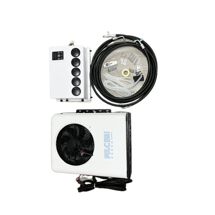 Battery Power Car Split Truck Van Cabin 12V 24V Truck Parking air Conditioner Truck Ac 12volt air Conditioner OEM LOGO