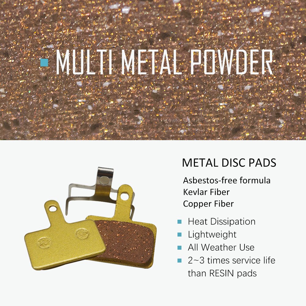 30prs MTB Bike Disc Brake Pads Metallic for Shimano Avid Hayes Magura Formula Zoom Copper-based Full Metal Cycling Pads