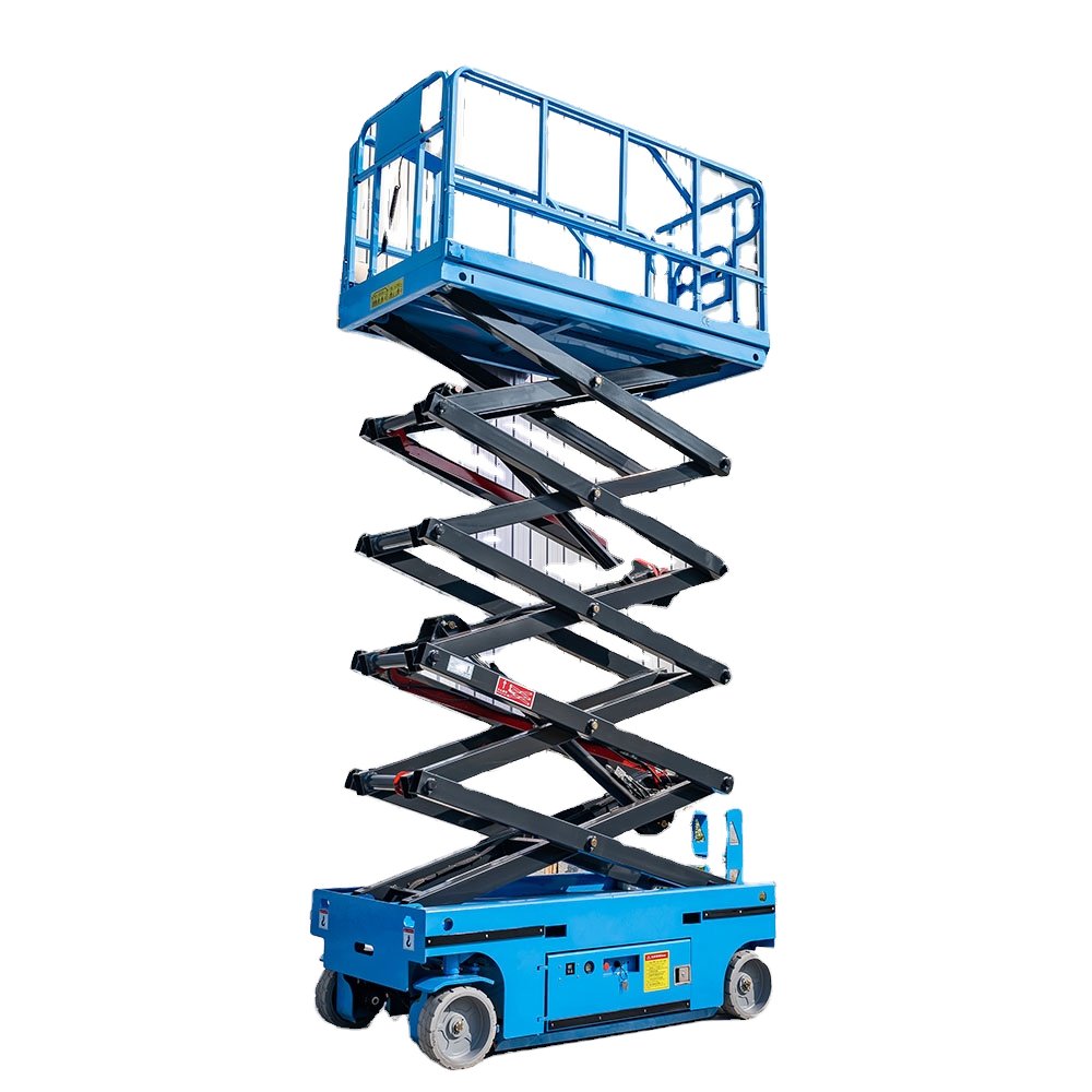 4-14m Electric Scissor Lift Auto Lift Platform Mini Self Propel Lifting Mobile Scissor Elevator