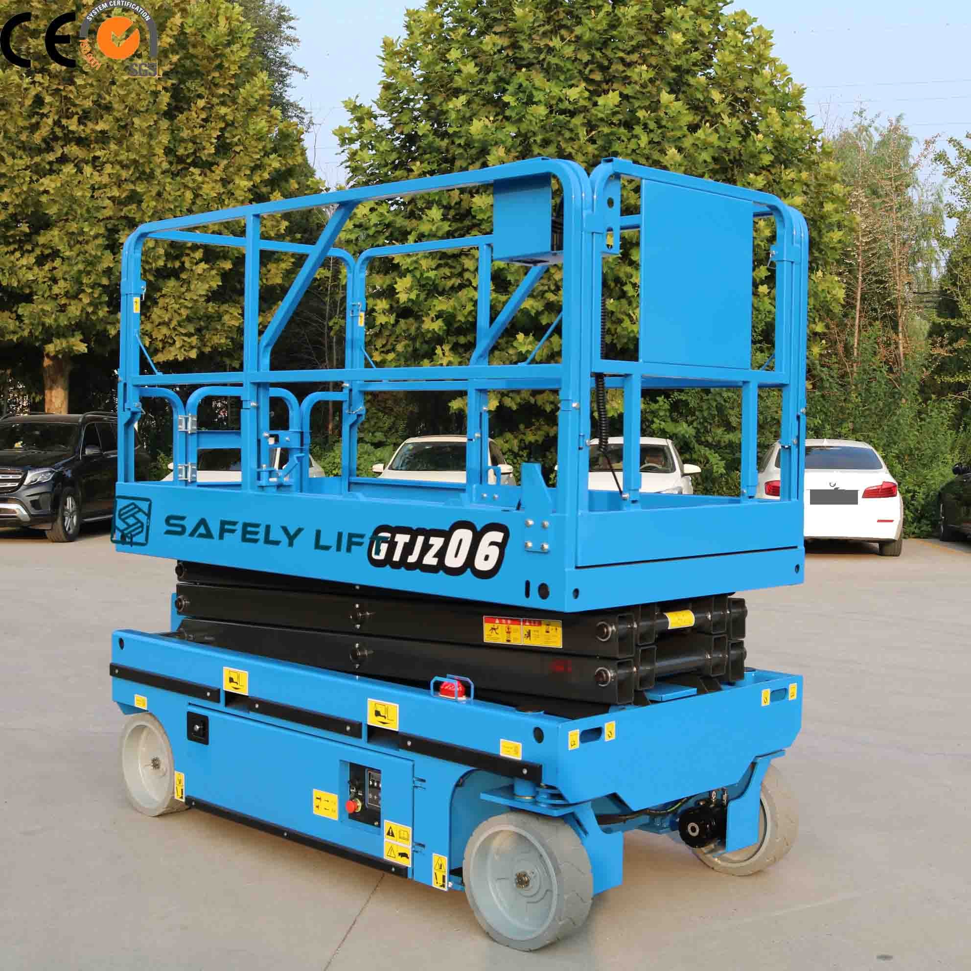 4-14m Electric Scissor Lift Auto Lift Platform Mini Self Propel Lifting Mobile Scissor Elevator
