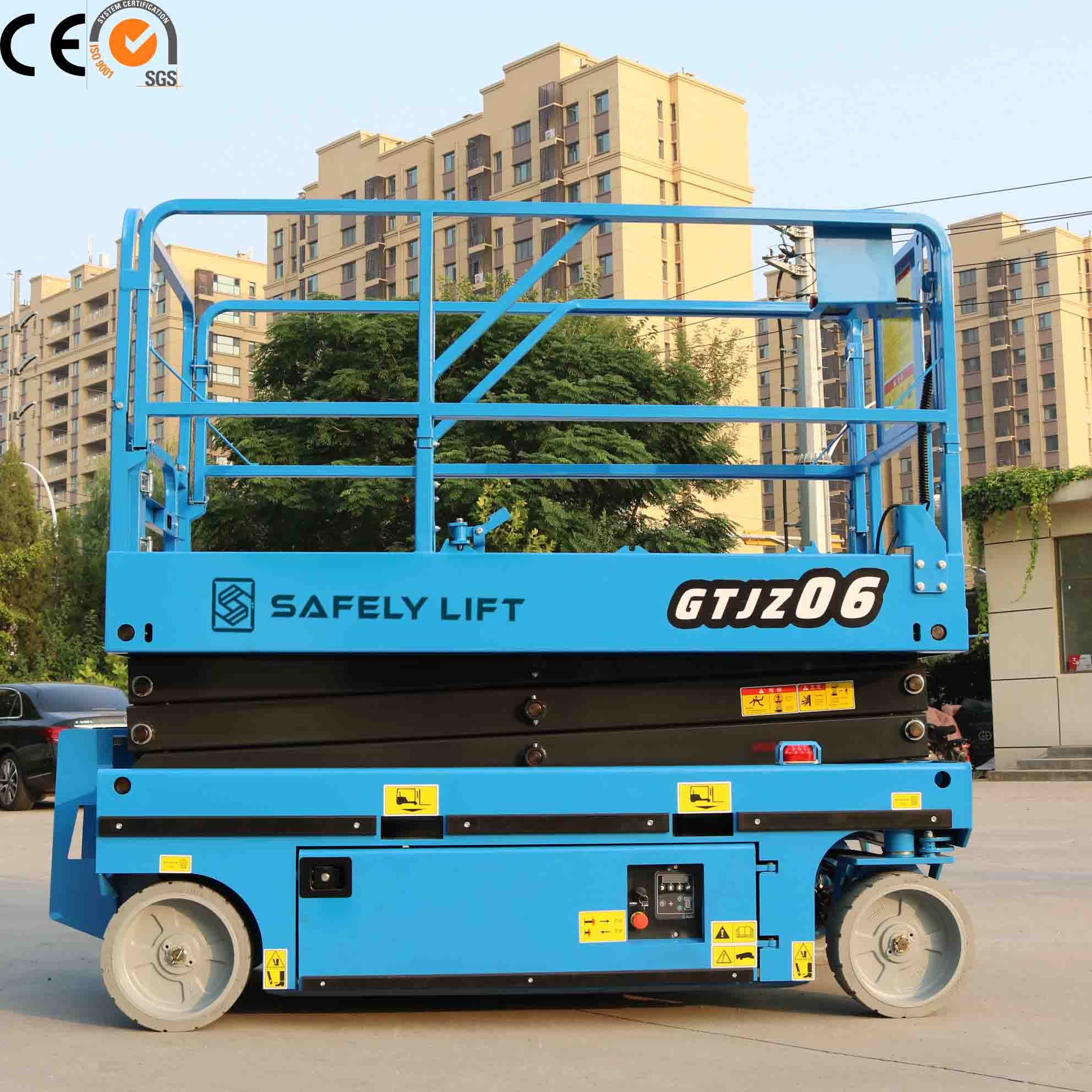 4-14m Electric Scissor Lift Auto Lift Platform Mini Self Propel Lifting Mobile Scissor Elevator
