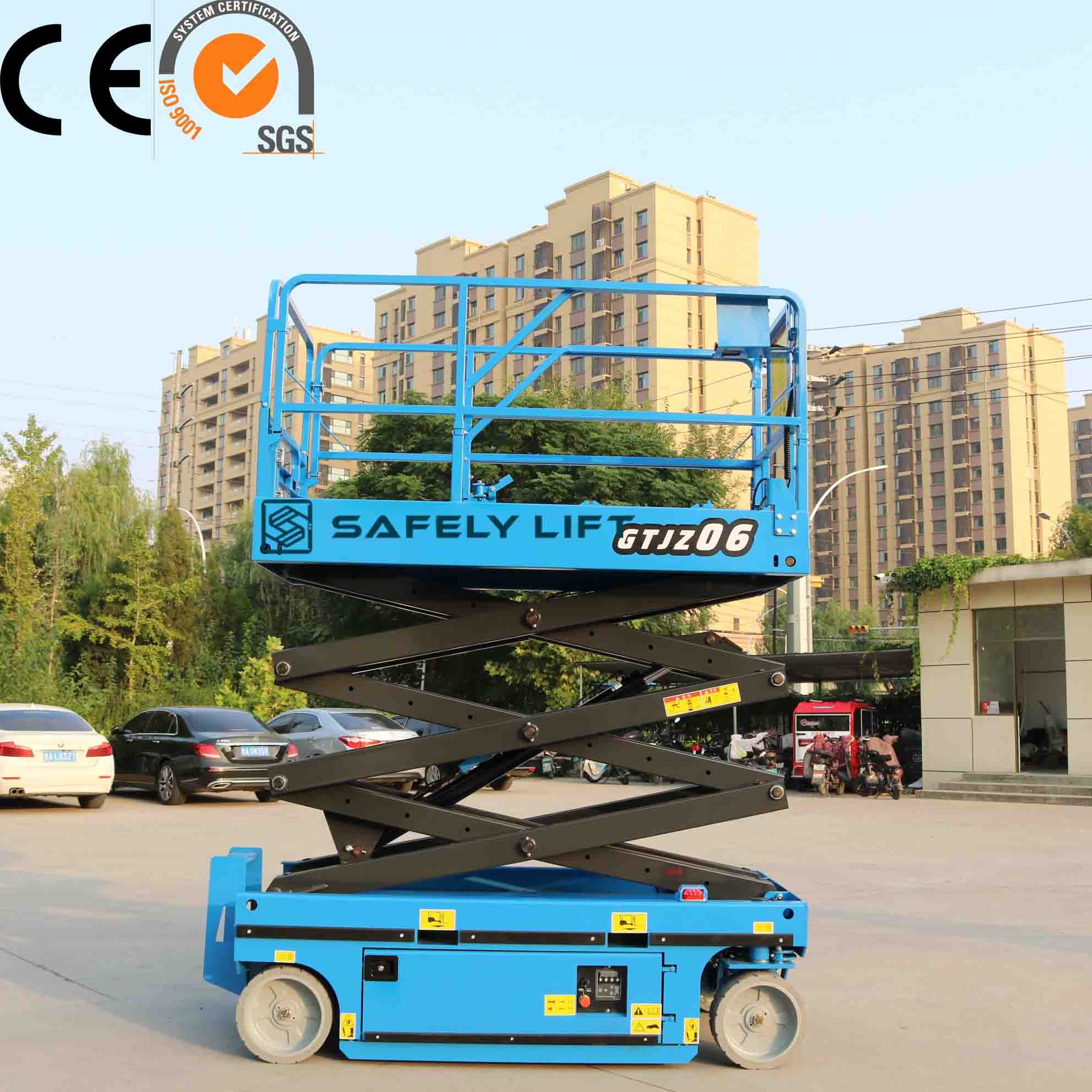 4-14m Electric Scissor Lift Auto Lift Platform Mini Self Propel Lifting Mobile Scissor Elevator