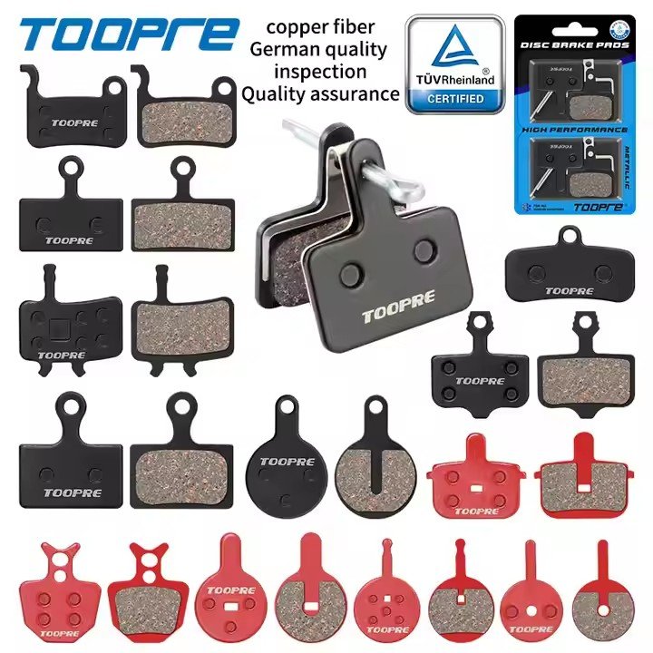 TOOPRE Mountain Bike Brake Pads to Make Electric Bike Road Bike Semi-metal Brake Pads Friction Pads Bicycle Accessories