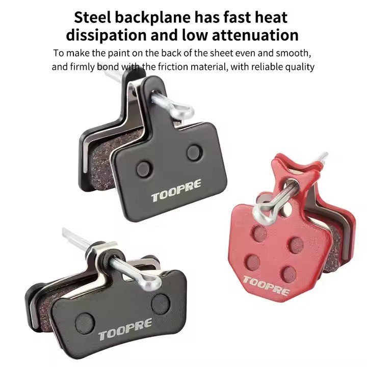 TOOPRE Mountain Bike Brake Pads to Make Electric Bike Road Bike Semi-metal Brake Pads Friction Pads Bicycle Accessories