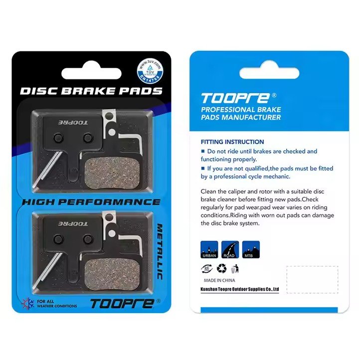 TOOPRE Mountain Bike Brake Pads to Make Electric Bike Road Bike Semi-metal Brake Pads Friction Pads Bicycle Accessories