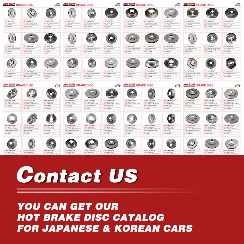 KINGSTEEL OEM 43512-60090 4351260090 Auto Parts Car Front Rotor Brake Disc for TOYOTA LAND CRUISER FZJ80 HDJ80 HZJ80 1992-
