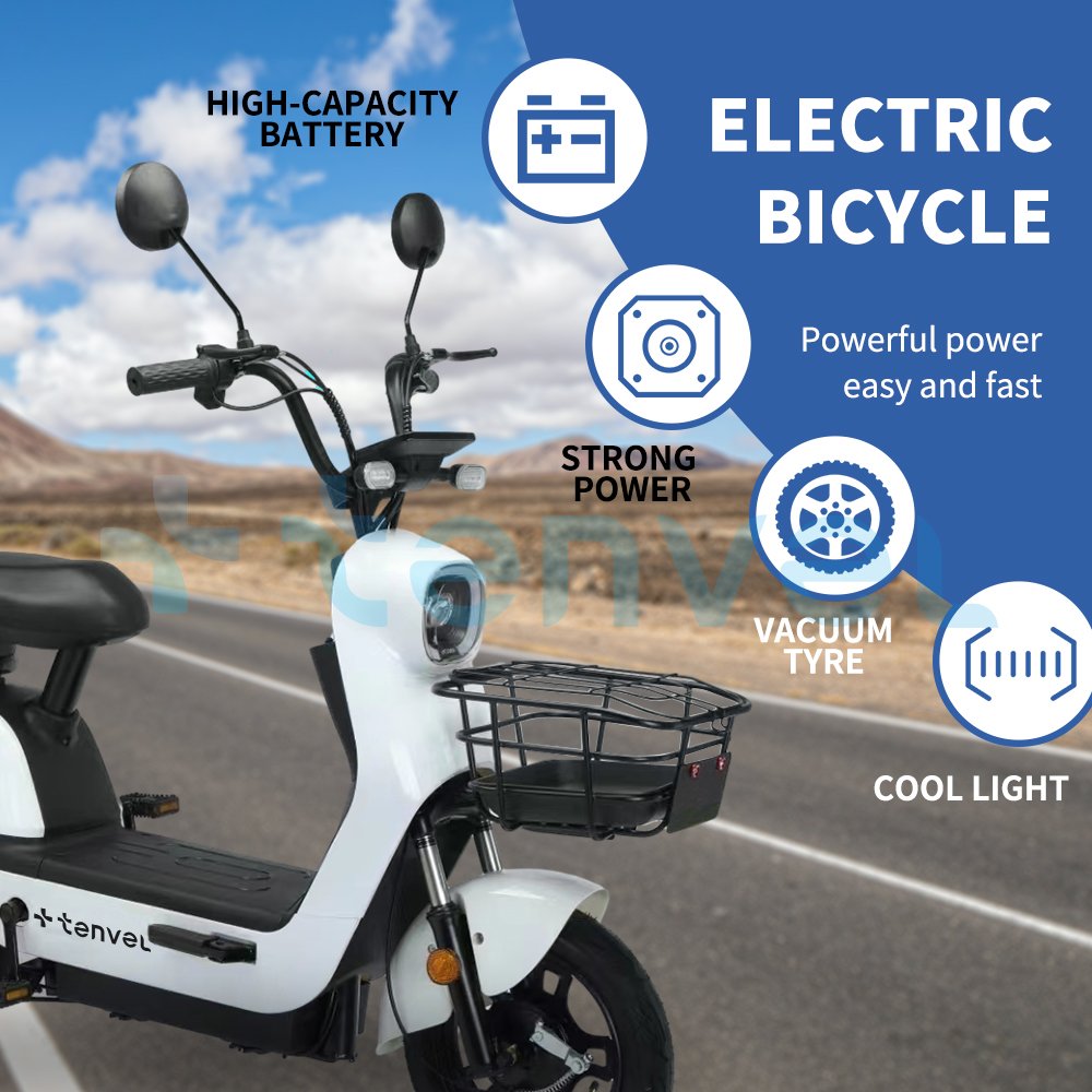 Customized Wholesale Adults Electric Mobility Bike 48V Power Lead-acid Battery Motor Electric Scooter City Bicycle Road E Bike