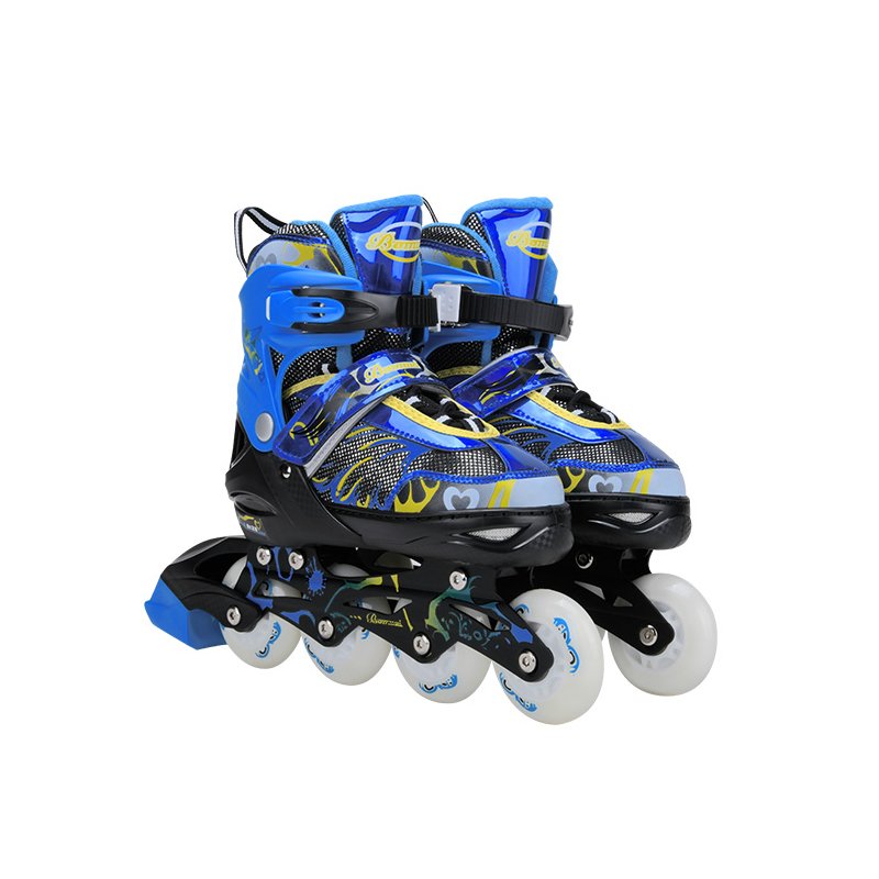 4 Wheels Waterproof Safe Sensitive Brake Cheap Adjustable Portable Flashing Roller Children Kids Pink Inline Skates Shoes