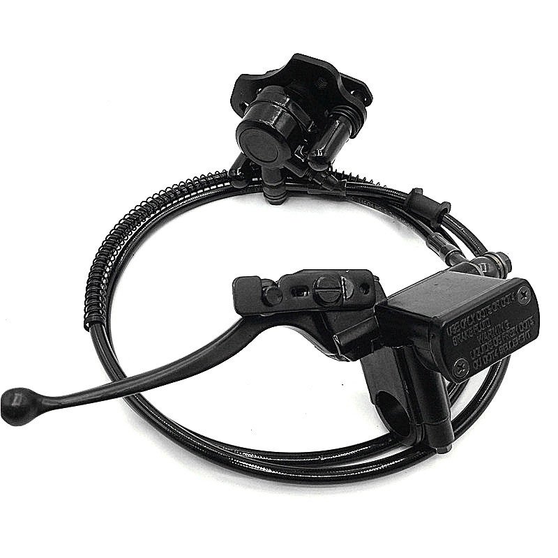 ATV Rear Brake Lever Assembly for 50 70 90 110 125 150cc Quad Master Cylinder Caliper Chinese Left Hand bar Grips