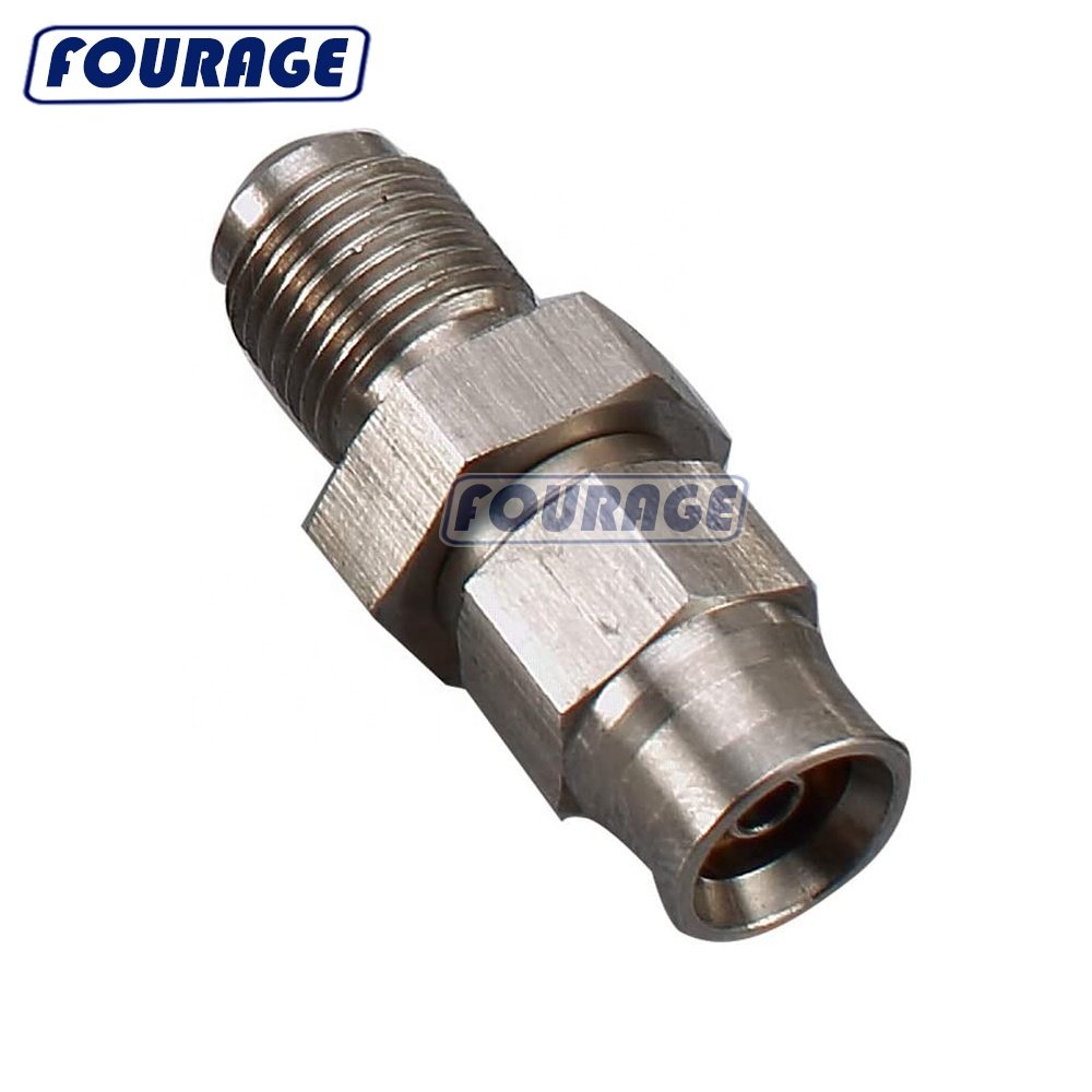 Stainless Steel Straight Brake an Fittings AN3 Male Flare to 3/8" UNEF Bulkhead PTFE Hose Pipe Fittings