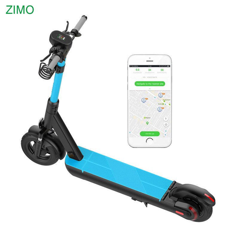 2G/3G/4G Adult GPS Rent Mechanical Lock APP Scooter, Switchable Battery Sharing Electric Scooter With GPS APP