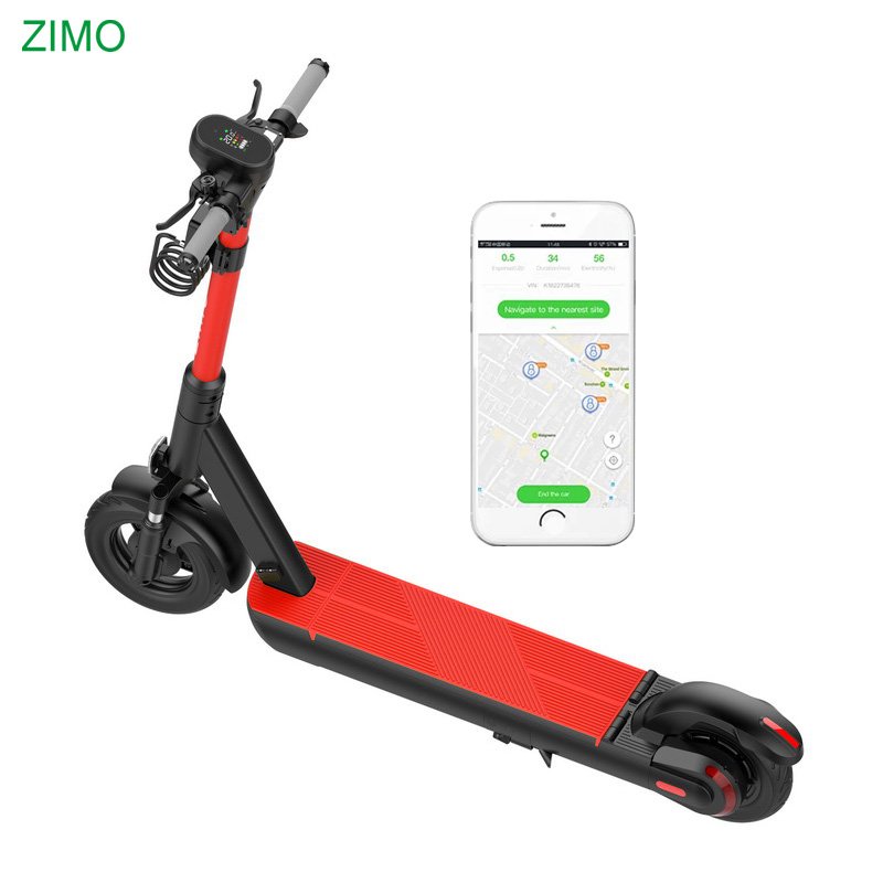 2G/3G/4G Adult GPS Rent Mechanical Lock APP Scooter, Switchable Battery Sharing Electric Scooter With GPS APP