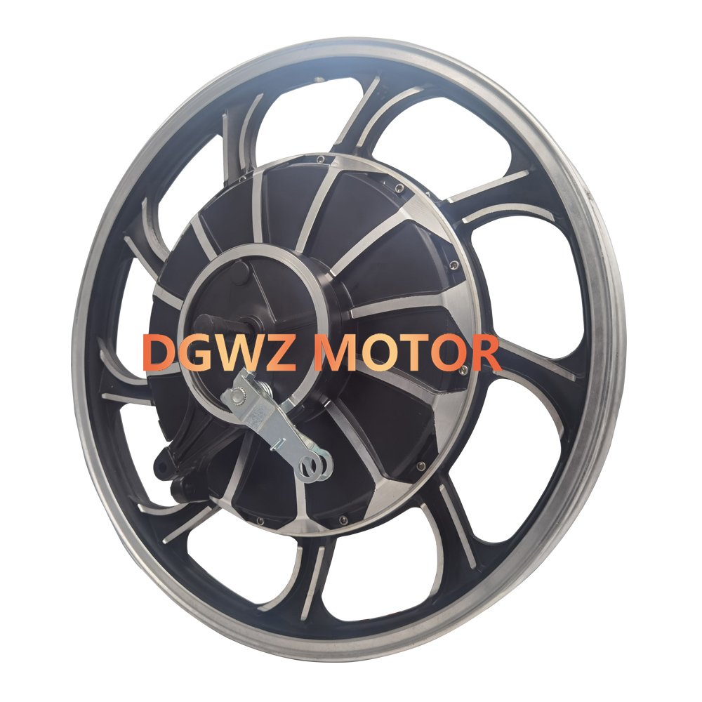 17 Inch 48V 60V 1000W 1500W Brushless Gearless Aluminum Alloy Electric Motorcycle Bicycle Hub Motor With Drum Brake and Sprocket
