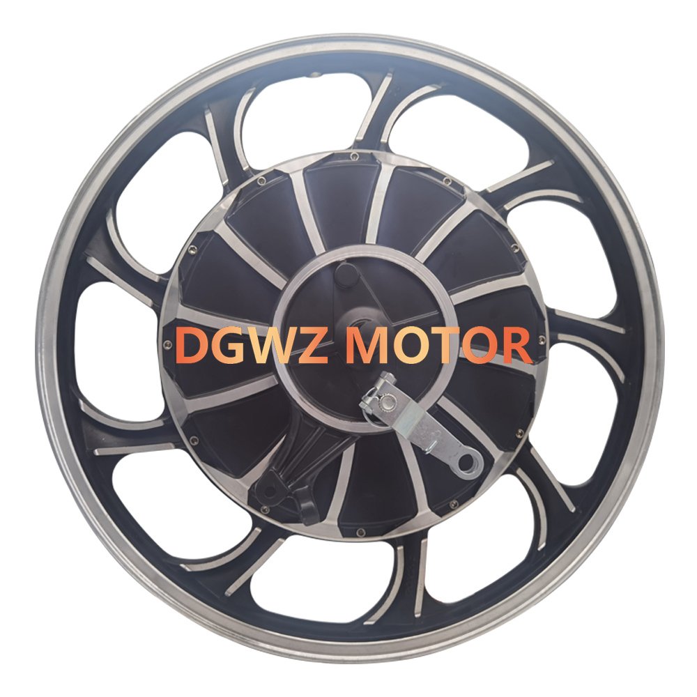 17 Inch 48V 60V 1000W 1500W Brushless Gearless Aluminum Alloy Electric Motorcycle Bicycle Hub Motor With Drum Brake and Sprocket