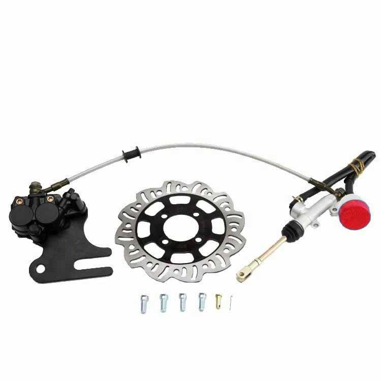 Front Brake Assembles with Wave Disc for Dirt Bike Twin Piston Rear Brake Setup Pit Bike Single Piston Motor