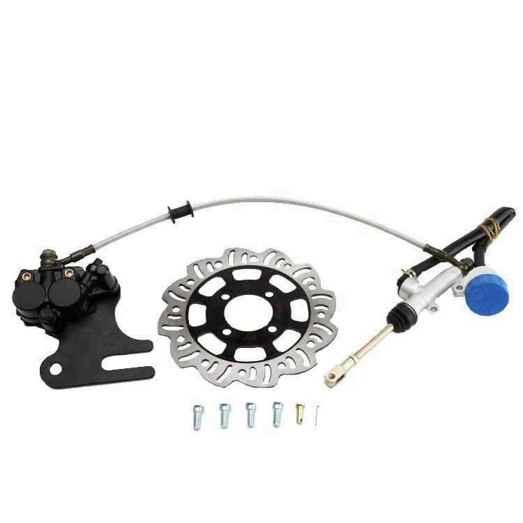 Front Brake Assembles with Wave Disc for Dirt Bike Twin Piston Rear Brake Setup Pit Bike Single Piston Motor