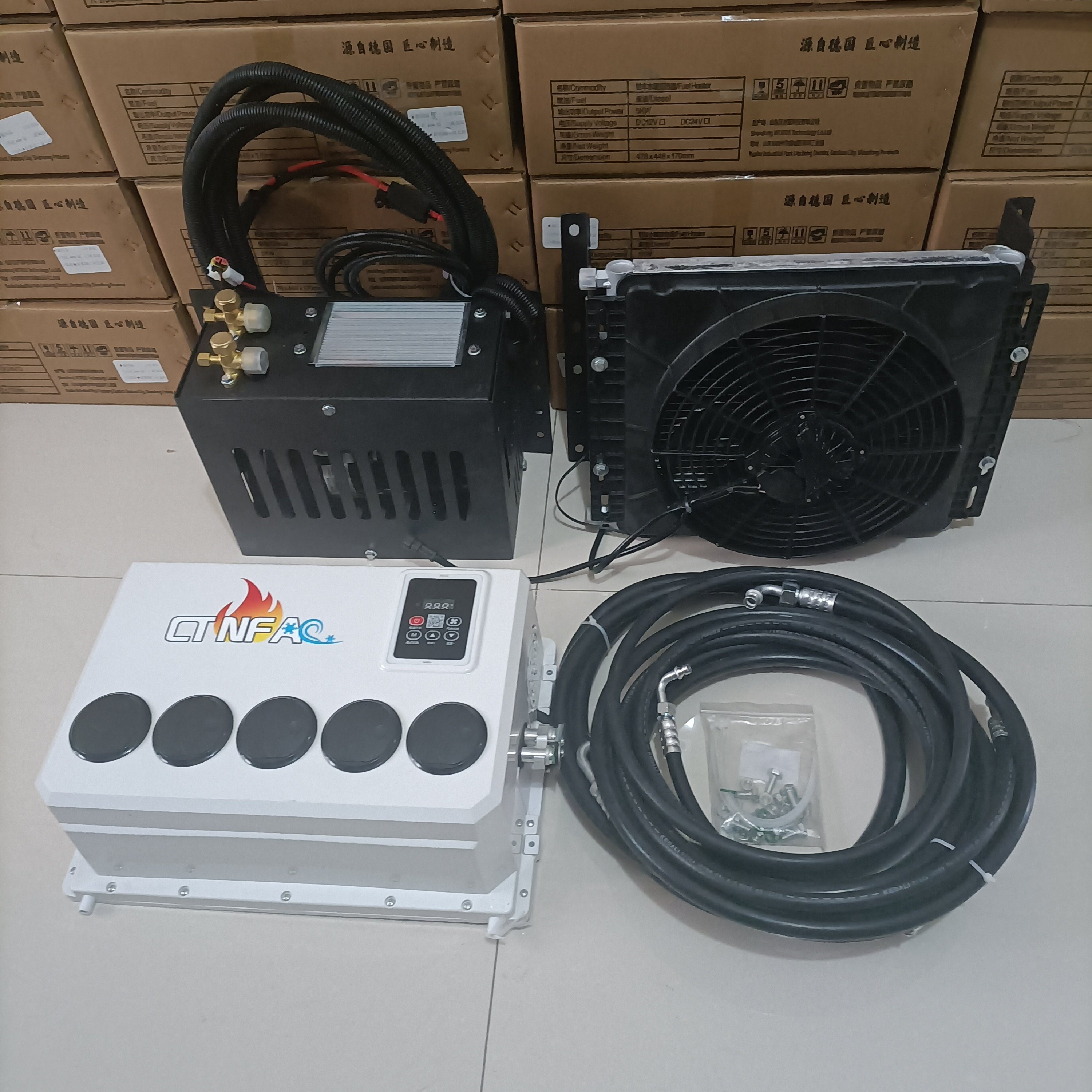 12V 24V Roof Air Conditioning Ac 48v Truck Parking Cooler Car Roof Top Air Conditioner for Car RV Tractor