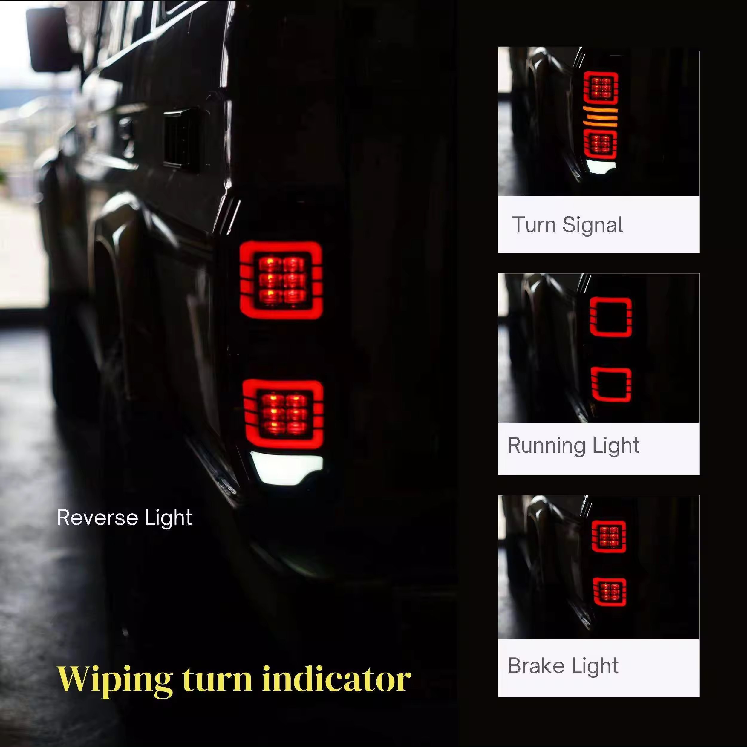 Factory Direct Sales Led Light Brake Lamp Reflector Kit for Toyota Land Cruiser Lc70 Lc76 Lc79 1984 - 2021