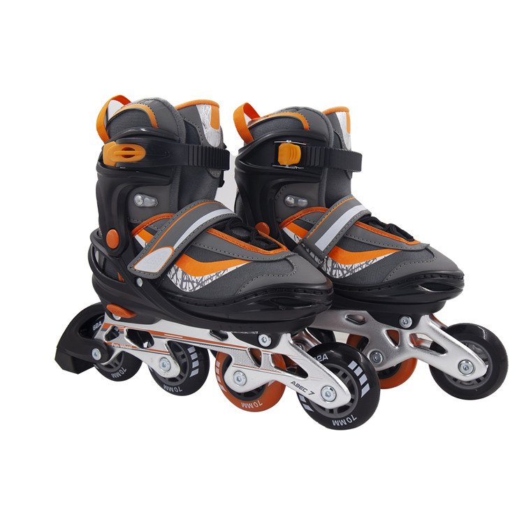 2022 Best Sale Semisoft Adjustable Inline Skate Shoes Light Weight for 6-14 Years Boy Girl Teen Kids Children with Brakes