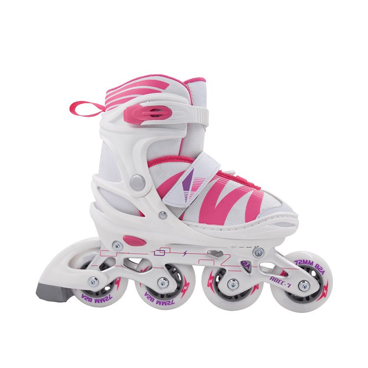 2022 Best Sale Semisoft Adjustable Inline Skate Shoes Light Weight for 6-14 Years Boy Girl Teen Kids Children with Brakes