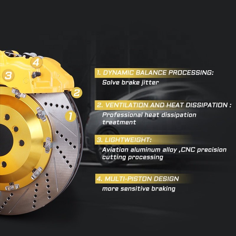 China Brand High Quality 18z 6pot Performance Racing Brake Kit for VW Tiguan PASSAT Polo Golf GTI CC EOS Lamando