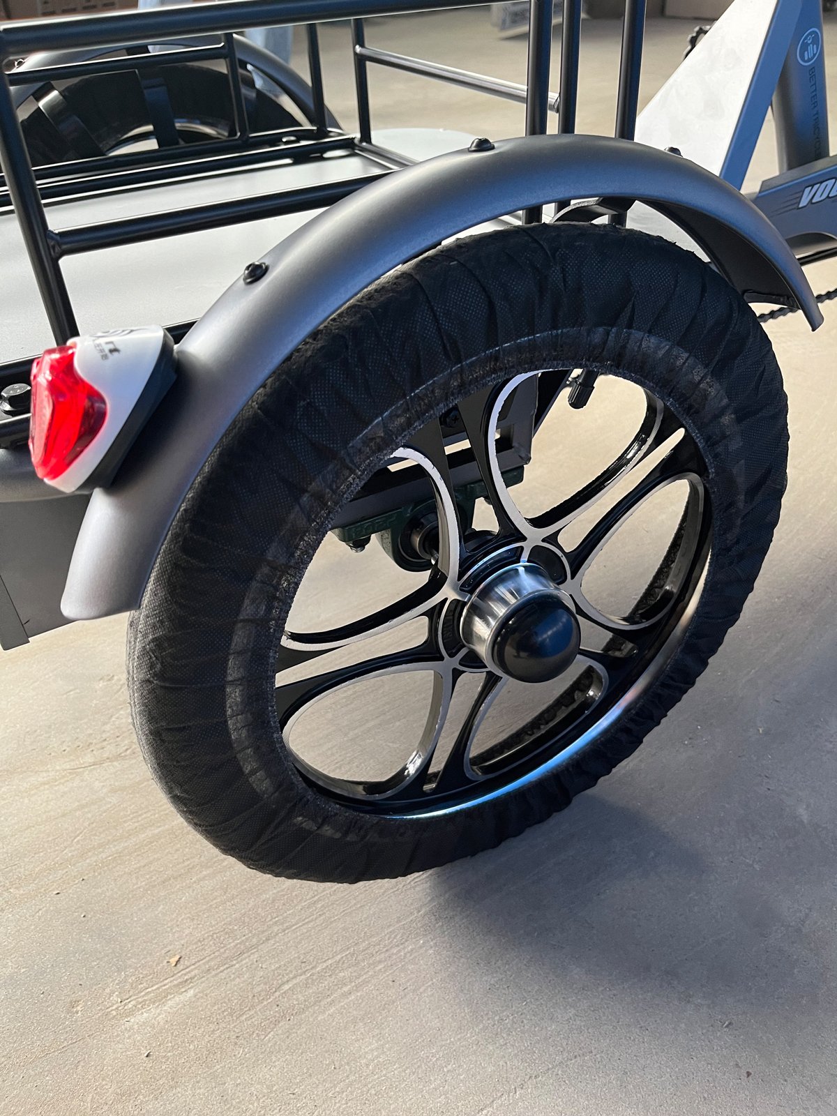 12 Inch 16 Inch 400w 48v Lithium Battery E Trike Cargo 3 Wheel Motorcycle