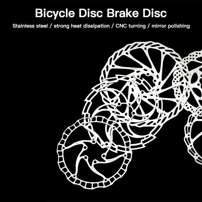 TOOPRE Stainless Steel Rotor Disc Brake 160mm/203mm Bike Brake Rotor Centerline for MTB Road Bike Electric Scooter Parts