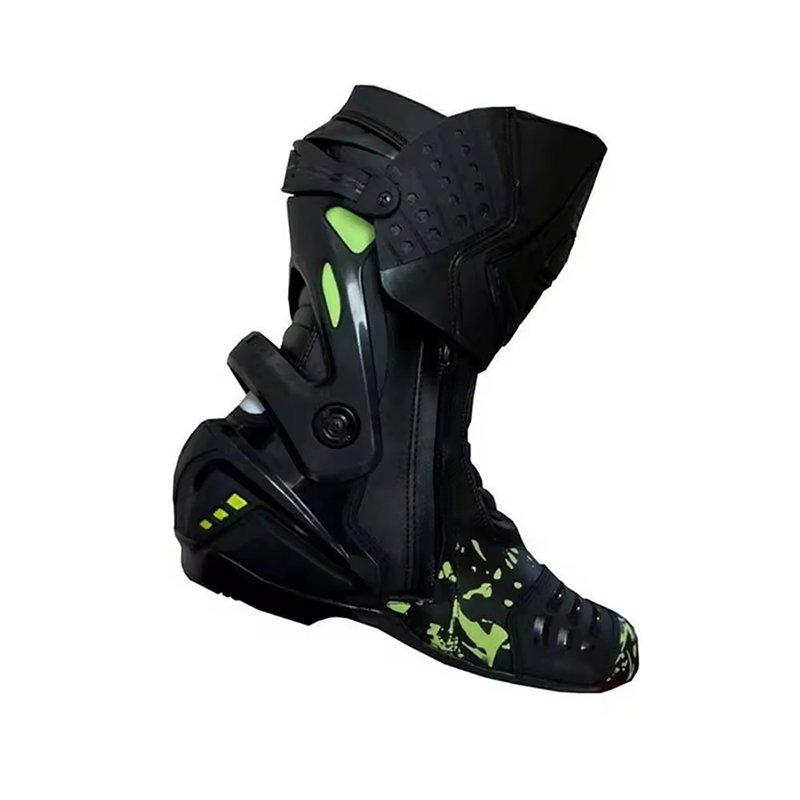 Top Trending Motorcycle & Auto Racing Wear Custom Motorbike Leather Racing Boot Motorcycle Racing Shoes