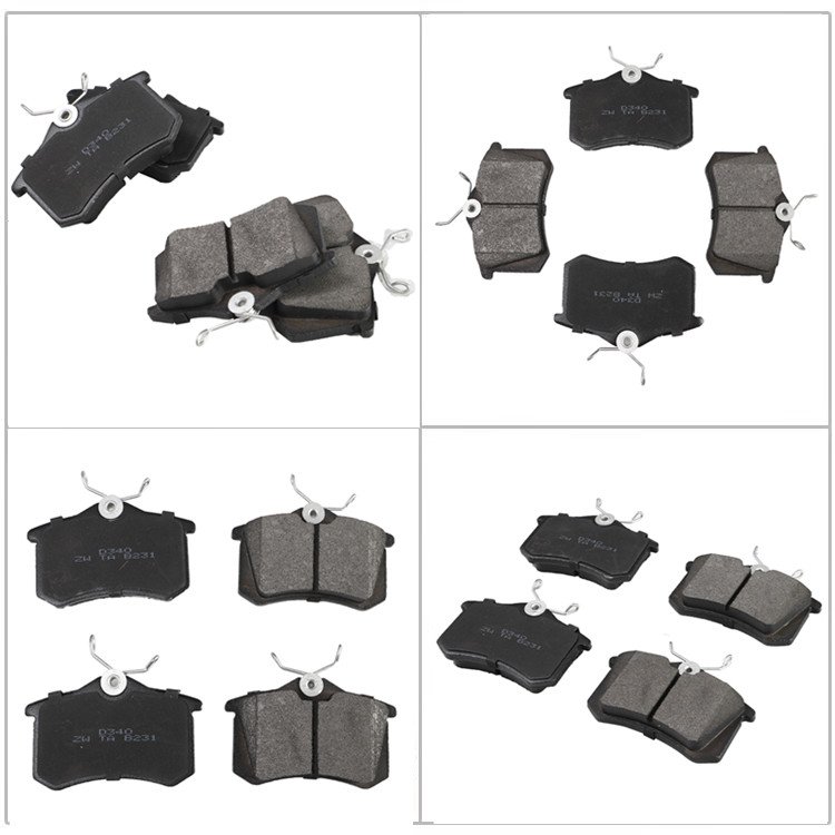 Factory Wholesale Japanese Auto Car Spare Parts High Quality Durable Front Wheel D340 Brake Pads for Peugeot VW