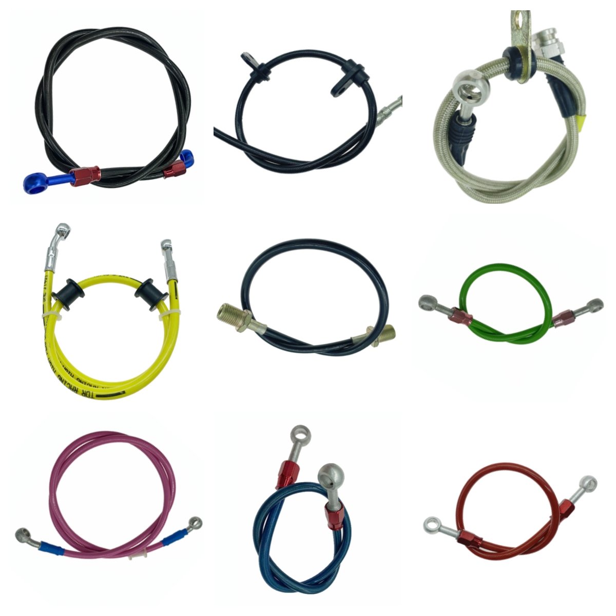 Ptfe Hose 1/16 Ss 304 Flexible Pipe Nylon Braided Stainless Steel Brake Line Hose
