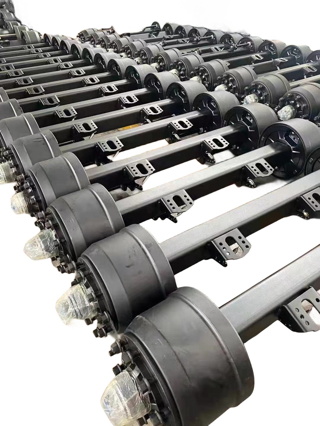 12t-18t Inboard Germany Type Axle Built-in Brake Drum Axle Trailer Axle for Sale