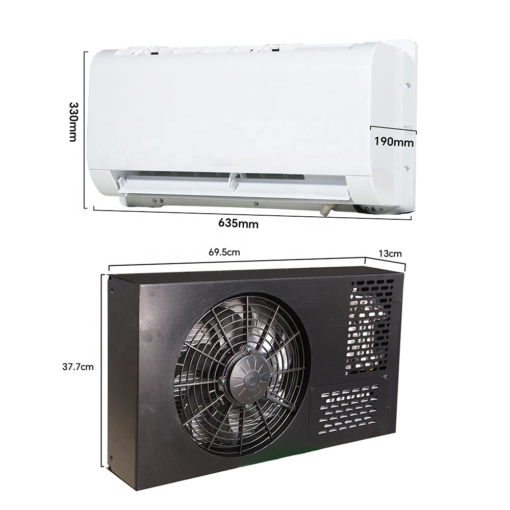 Mini School Bus Air Conditioner AC.161.113.01 Battery AC Split 12V Air Conditioner 12V Marine AC Unit 24V Auto Parking Cooler