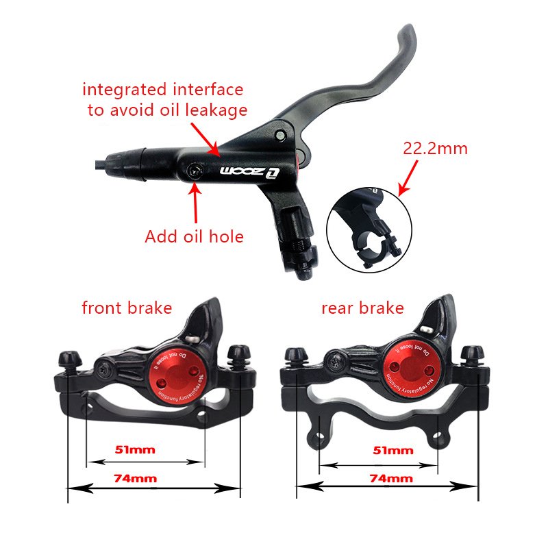 HB875 MTB Moutain Bike Hydraulic Brakes Set