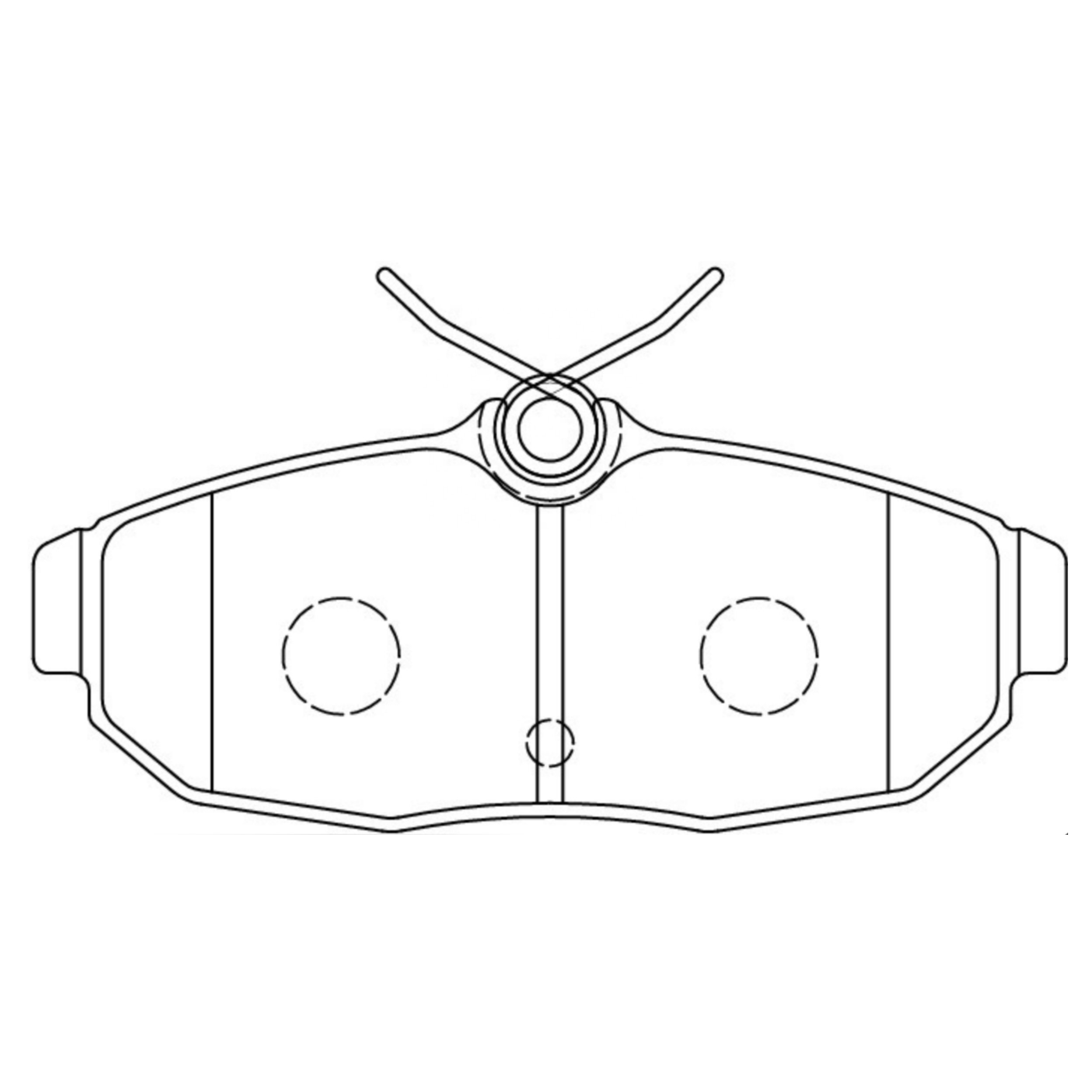 High Performance Factory Auto Parts Brake Pads (Pastillas De Freno) OEM Disc D1082 Is Front/Rear Axle Brake for FORD